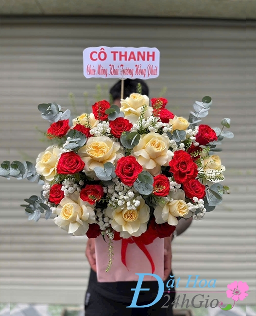 giỏ hoa tặng bạn